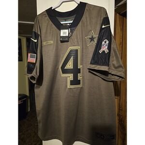 Dallas Cowboys Dak Prescott #4  Salute To Service Limited Jersey